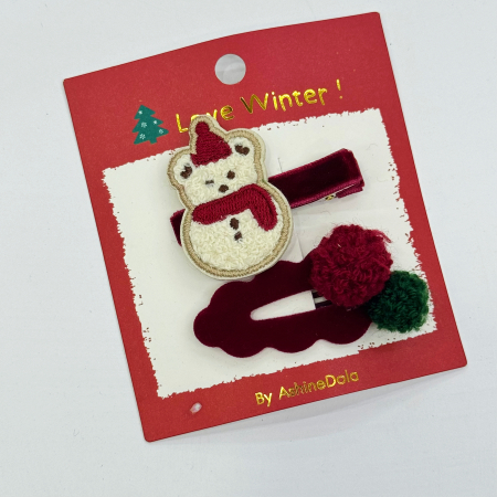 Заколки новогодние, 2шт набор