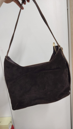 772 Сумка шоко замша