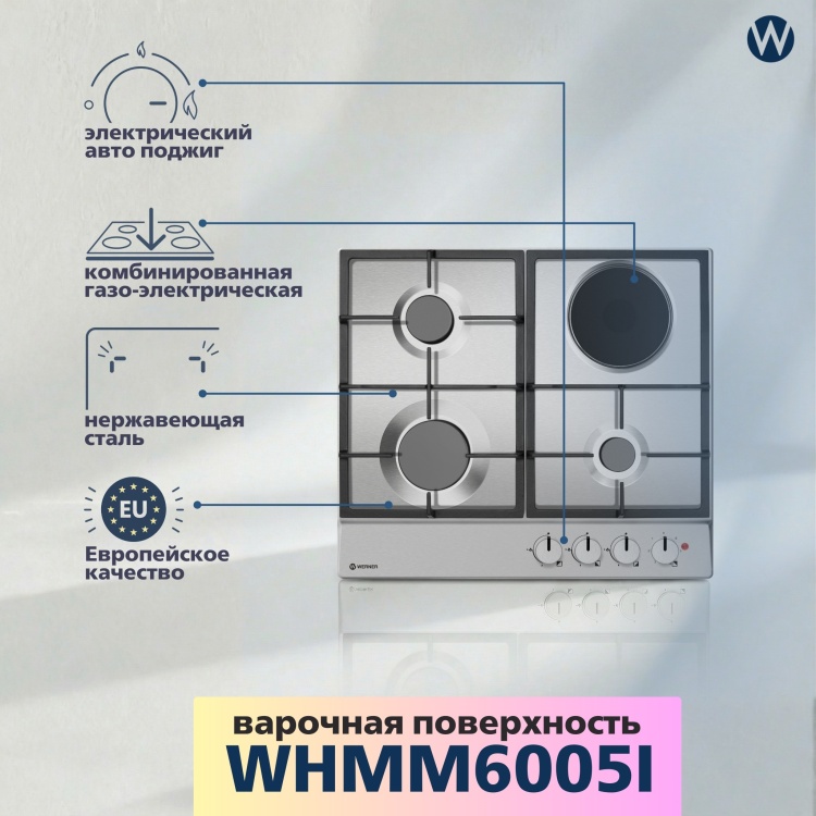 Комбинированная варочная поверхность WERNER WHMM6005I