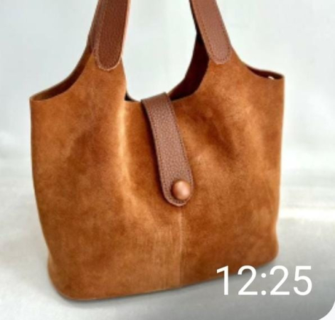 776 Сумка рыжая замша