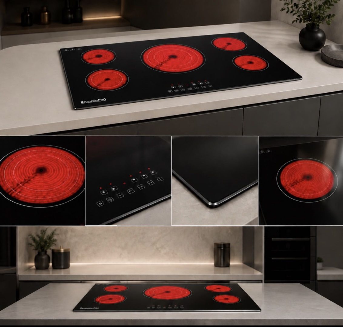 Пятикомфорная электрическая поверхность Baumatic-PRO P200-LACAj