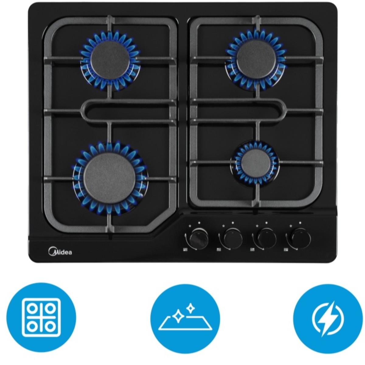 Варочная поверхность Midea MG6040BBE черный
