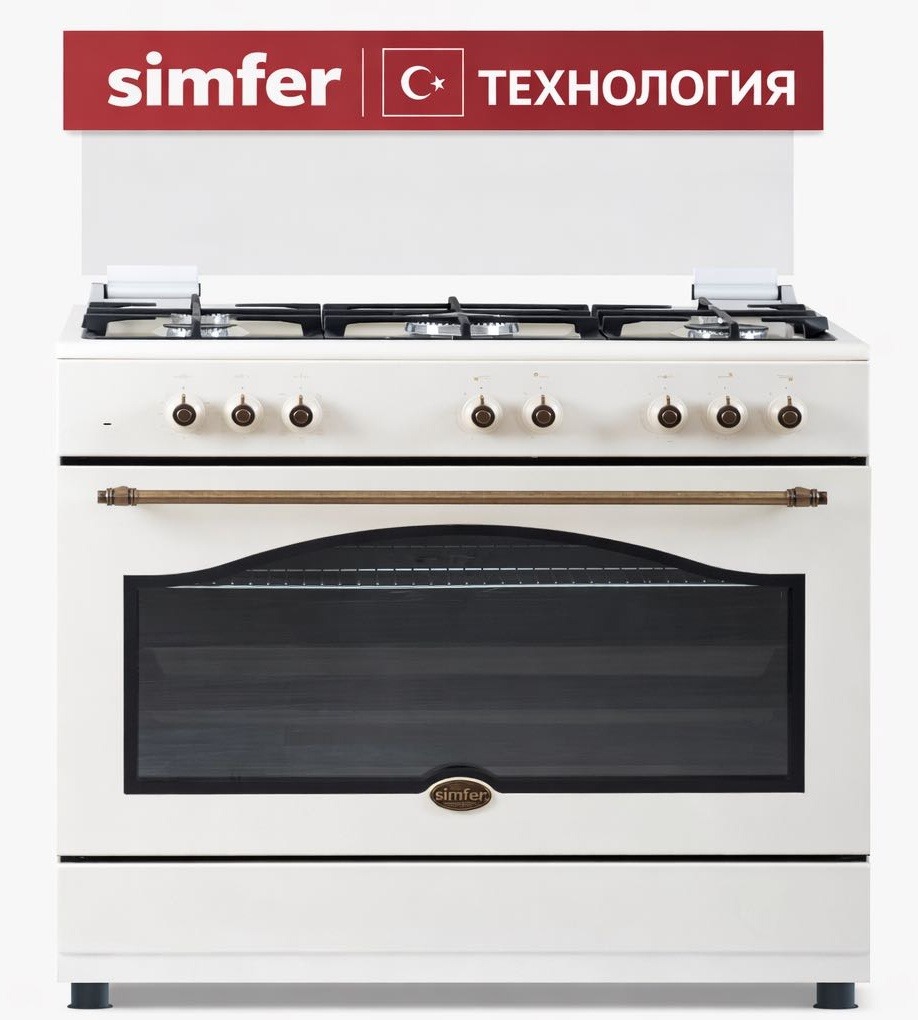 Кухонная плита Simfer F9507 YEWRRF бежевый